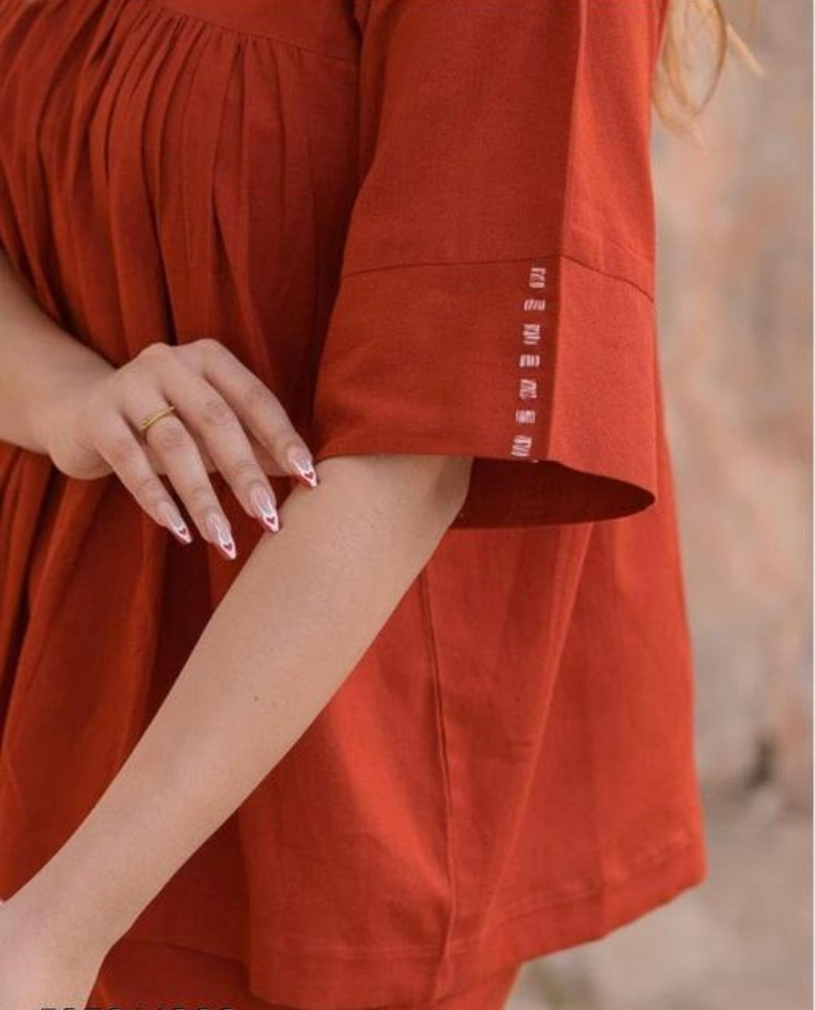 Rust Harmony Cotton Co-ord Set